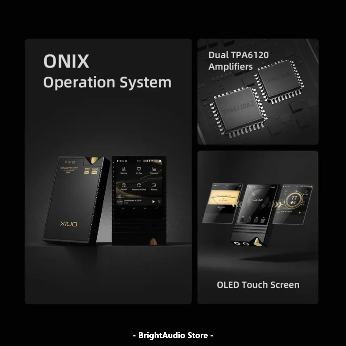 SHANLING ONIX Overture XM5 ES9039PRO Dual TPA6120 Bluetooth Portable Music Player