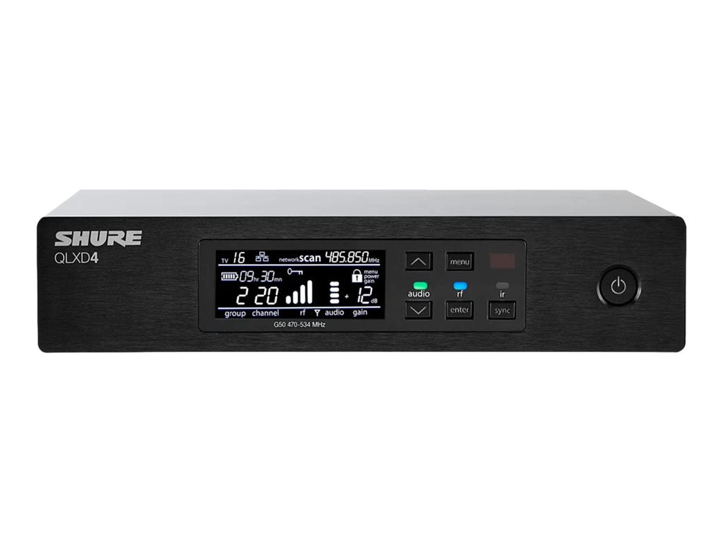 Shure QLXD4 - Wireless microphone receiver for wireless microphone QLXD4=-G50