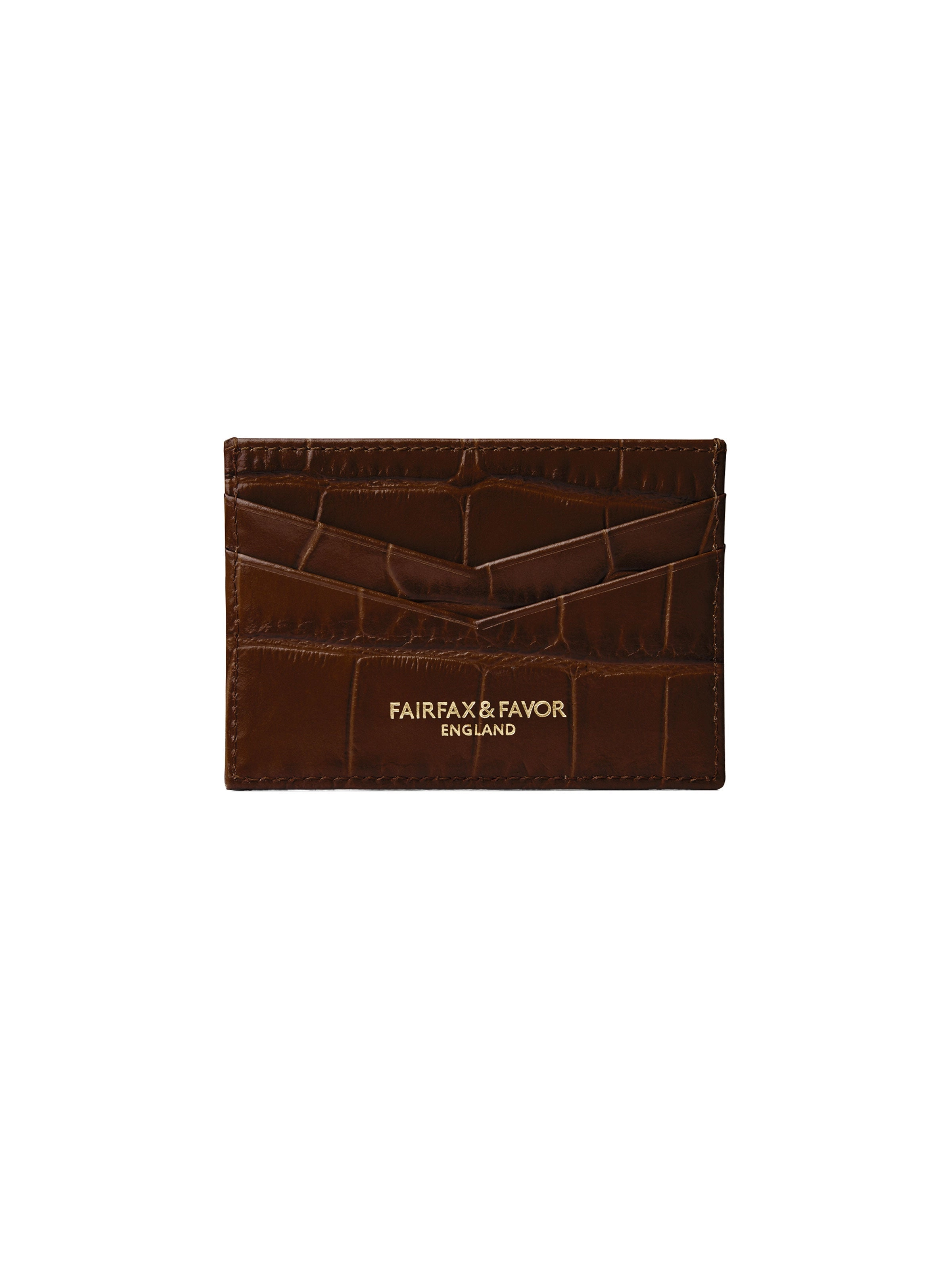 Signature Card Holder - Conker Brown Leather