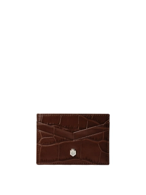 Signature Card Holder - Conker Brown Leather