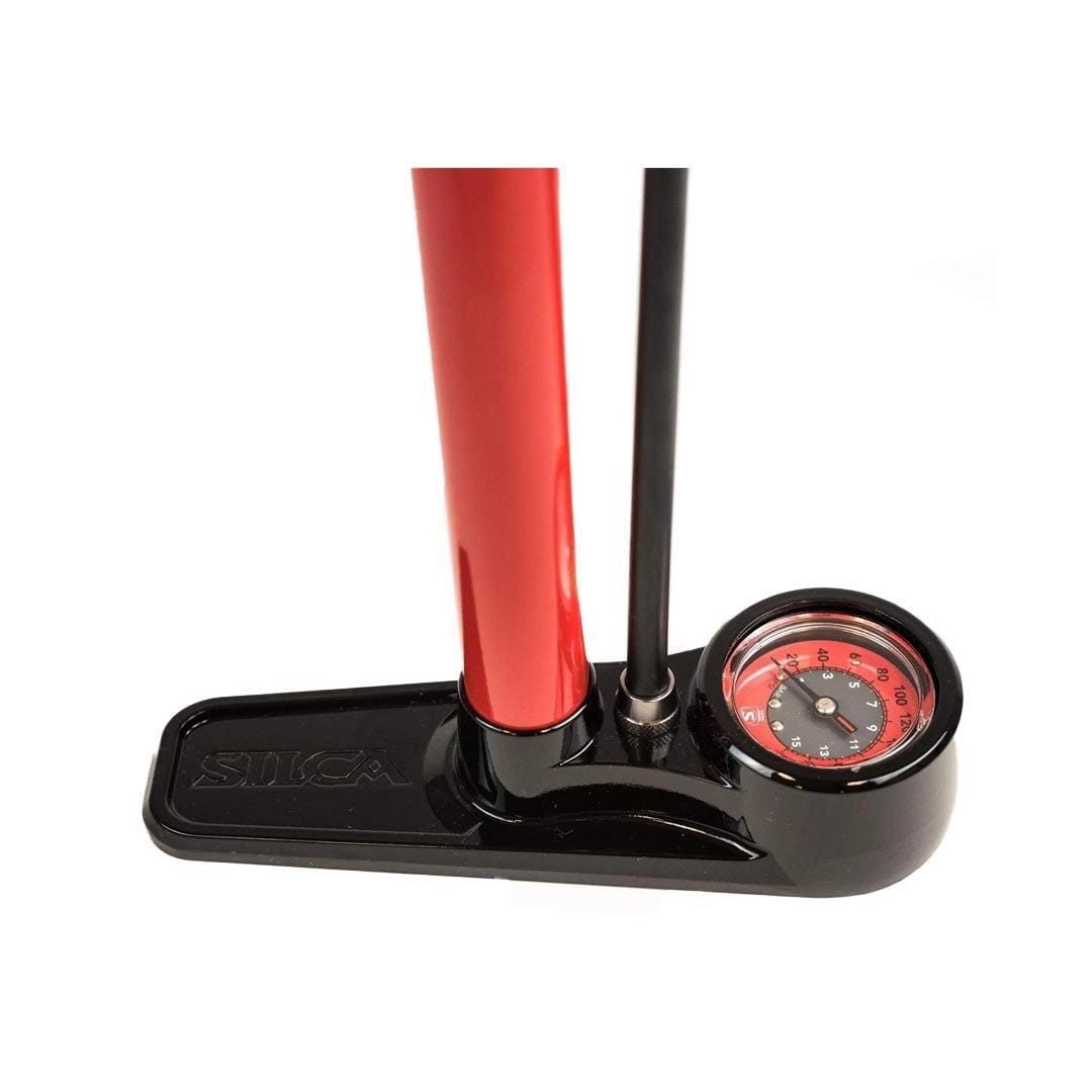 SILCA Pista Floor Pump Red