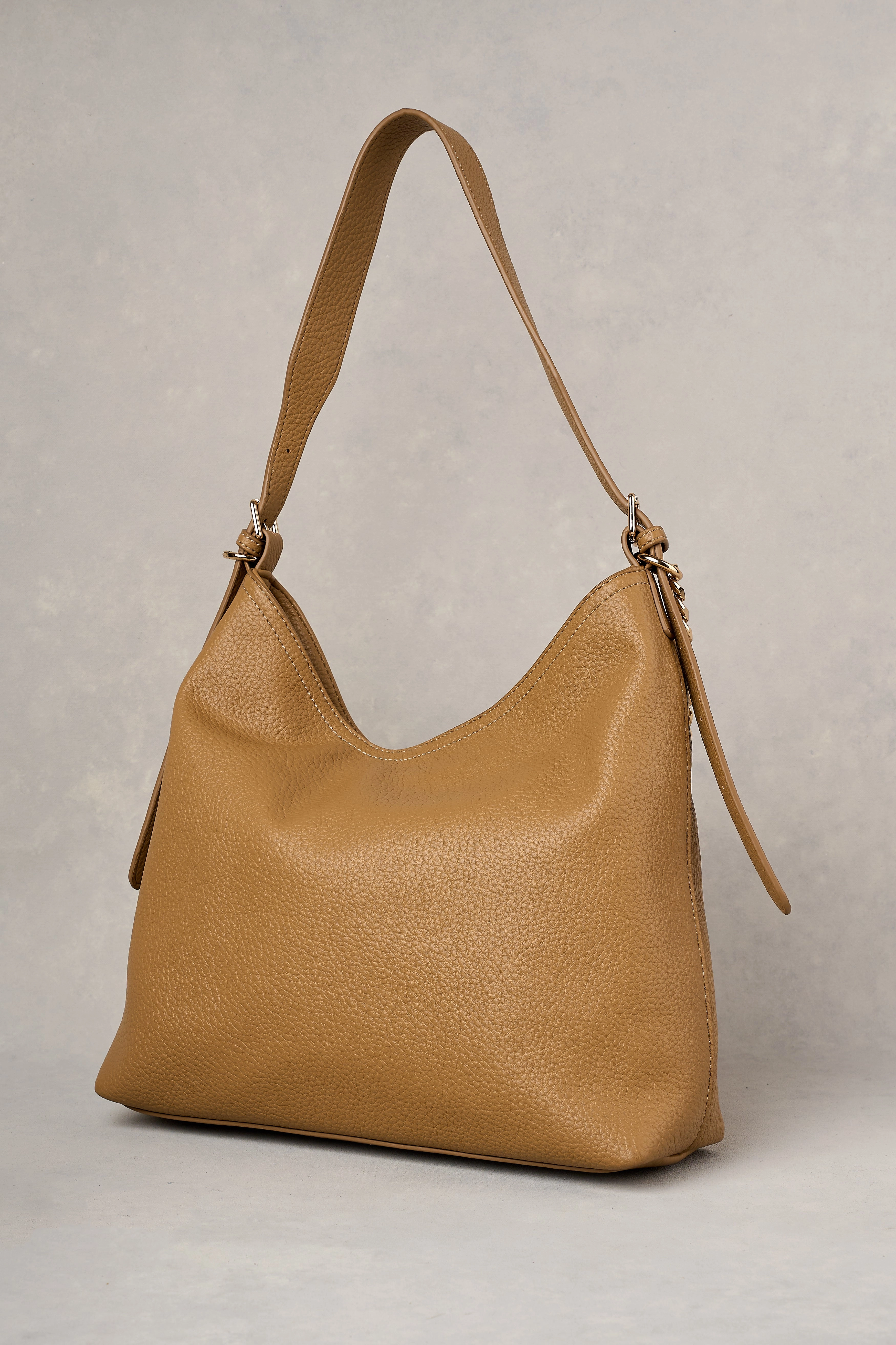 Sonia Hobo Shoulder Bag - Tan