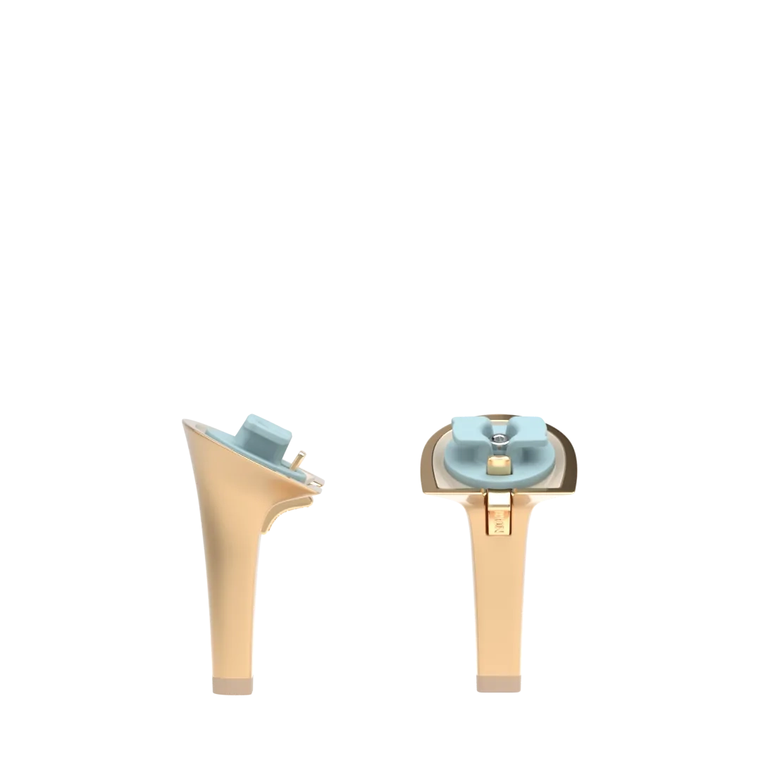 Stiletto Heel Kit 4 Matte Gold