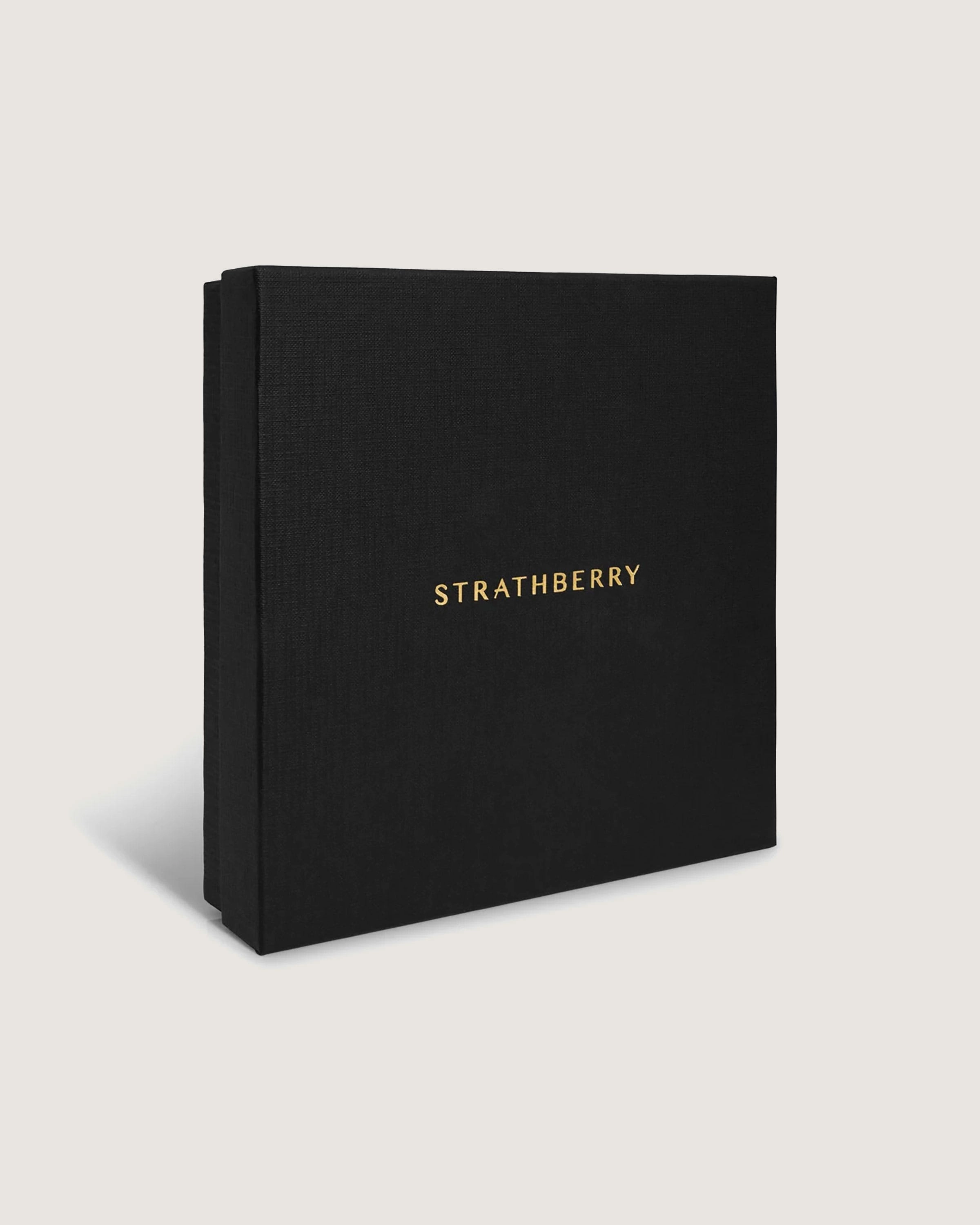 Strathberry Monogram Wide Buckle Belt - Black