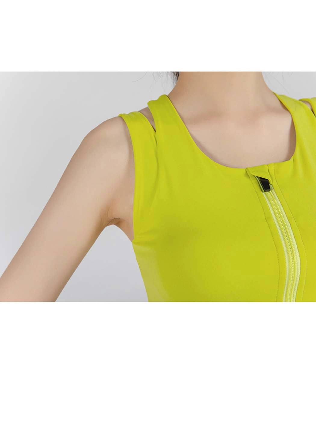 Stylish Front Zipper Yoga Sports Bra