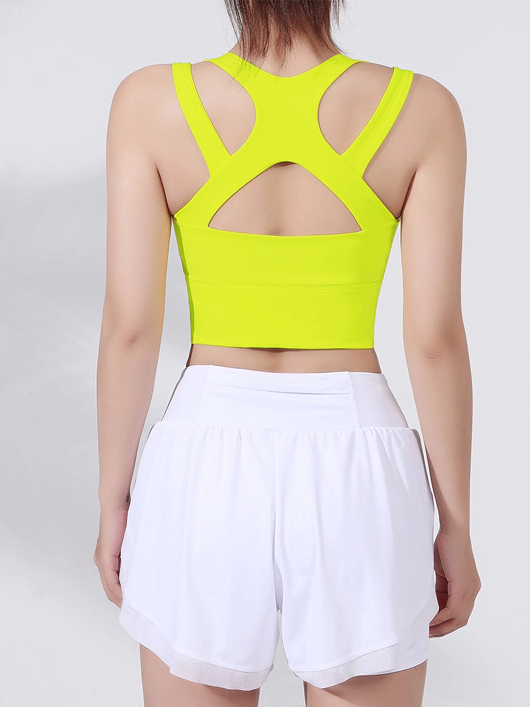 Stylish Front Zipper Yoga Sports Bra