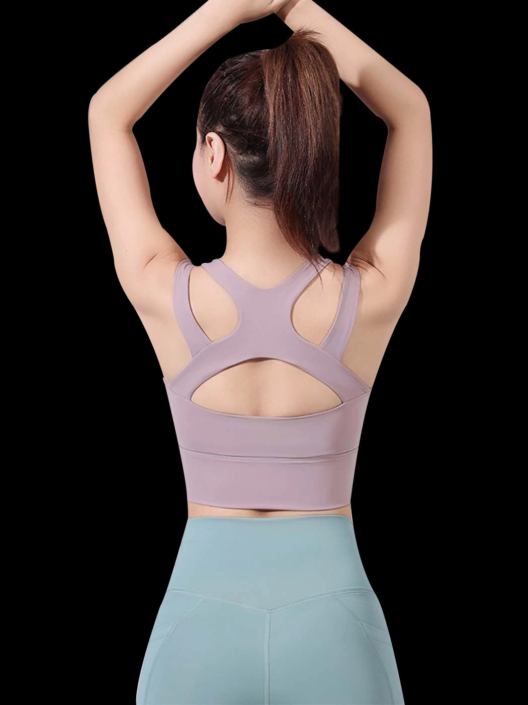 Stylish Front Zipper Yoga Sports Bra