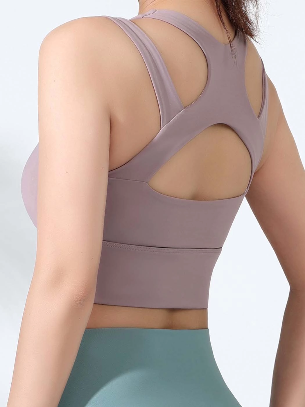 Stylish Front Zipper Yoga Sports Bra