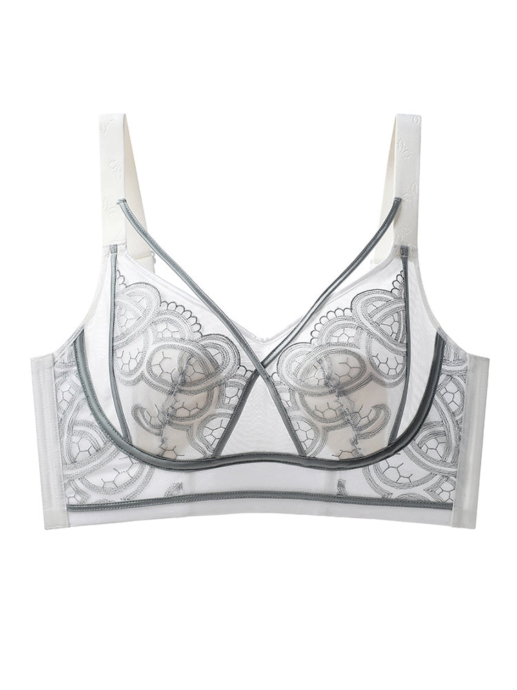 Summer Thin Wireless Bra with Minimizing Effect