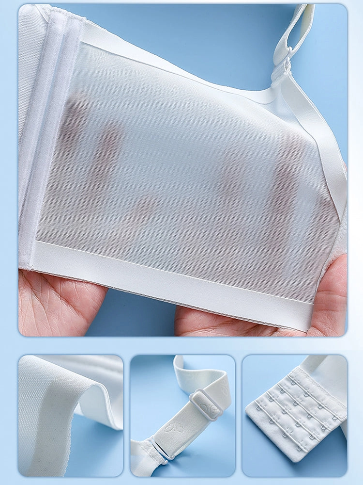 Summer Thin Wireless Bra with Minimizing Effect
