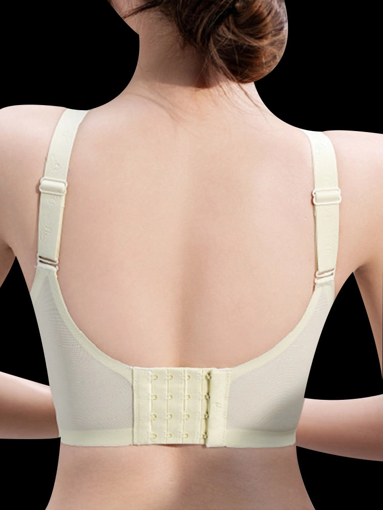 Summer Thin Wireless Bra with Minimizing Effect