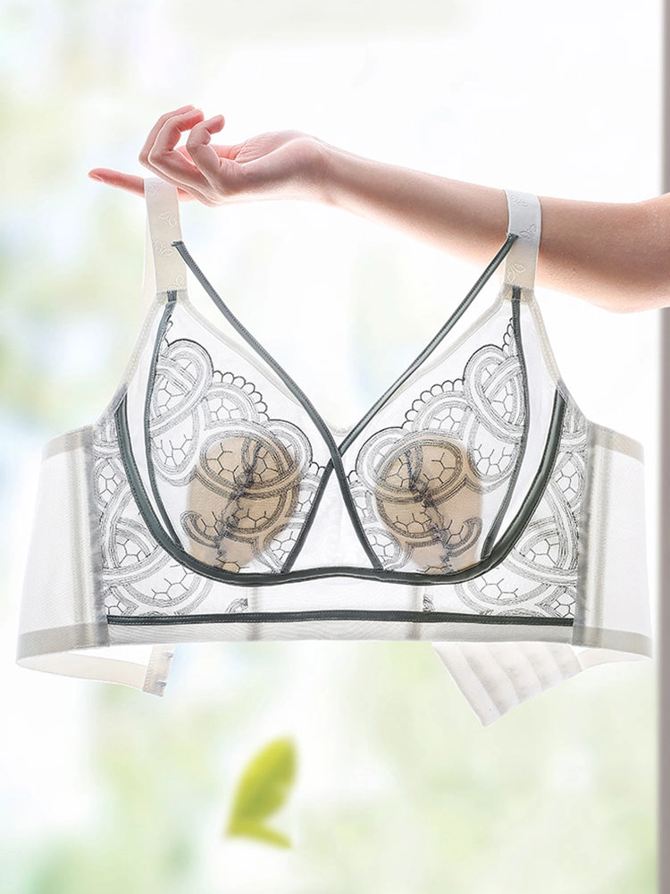 Summer Thin Wireless Bra with Minimizing Effect