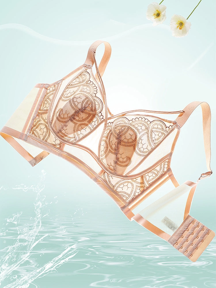 Summer Thin Wireless Bra with Minimizing Effect