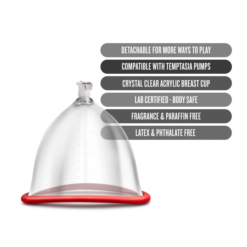 Temptasia By Blush® | Breast Cup Clear Pump
