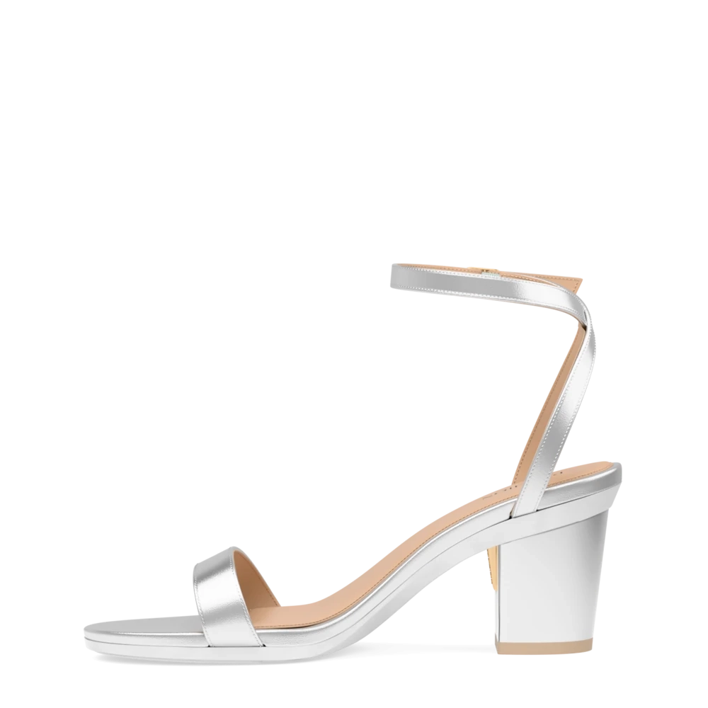 The Brenna - Matte Silver 3 Block