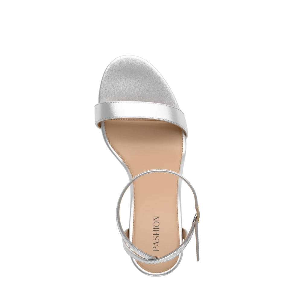 The Brenna - Matte Silver 3 Block