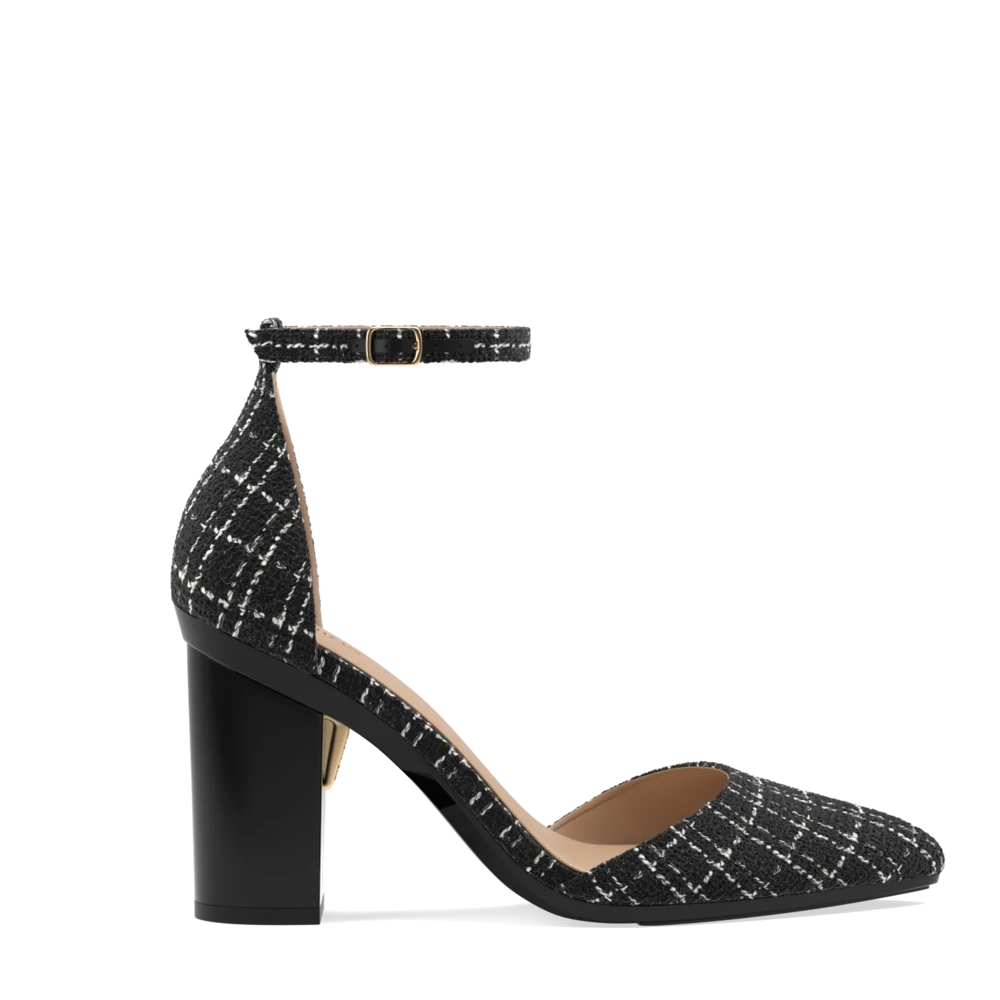 The D'Orsay - Coal Tweed 4 Block - FINAL SALE