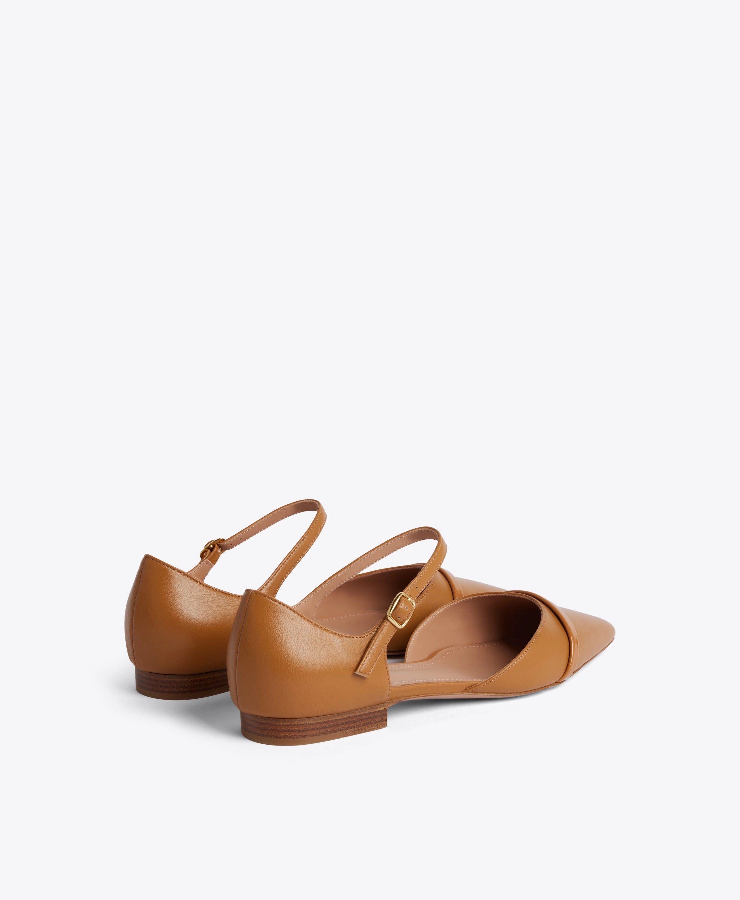 Ulla Brown Leather Flat Pumps