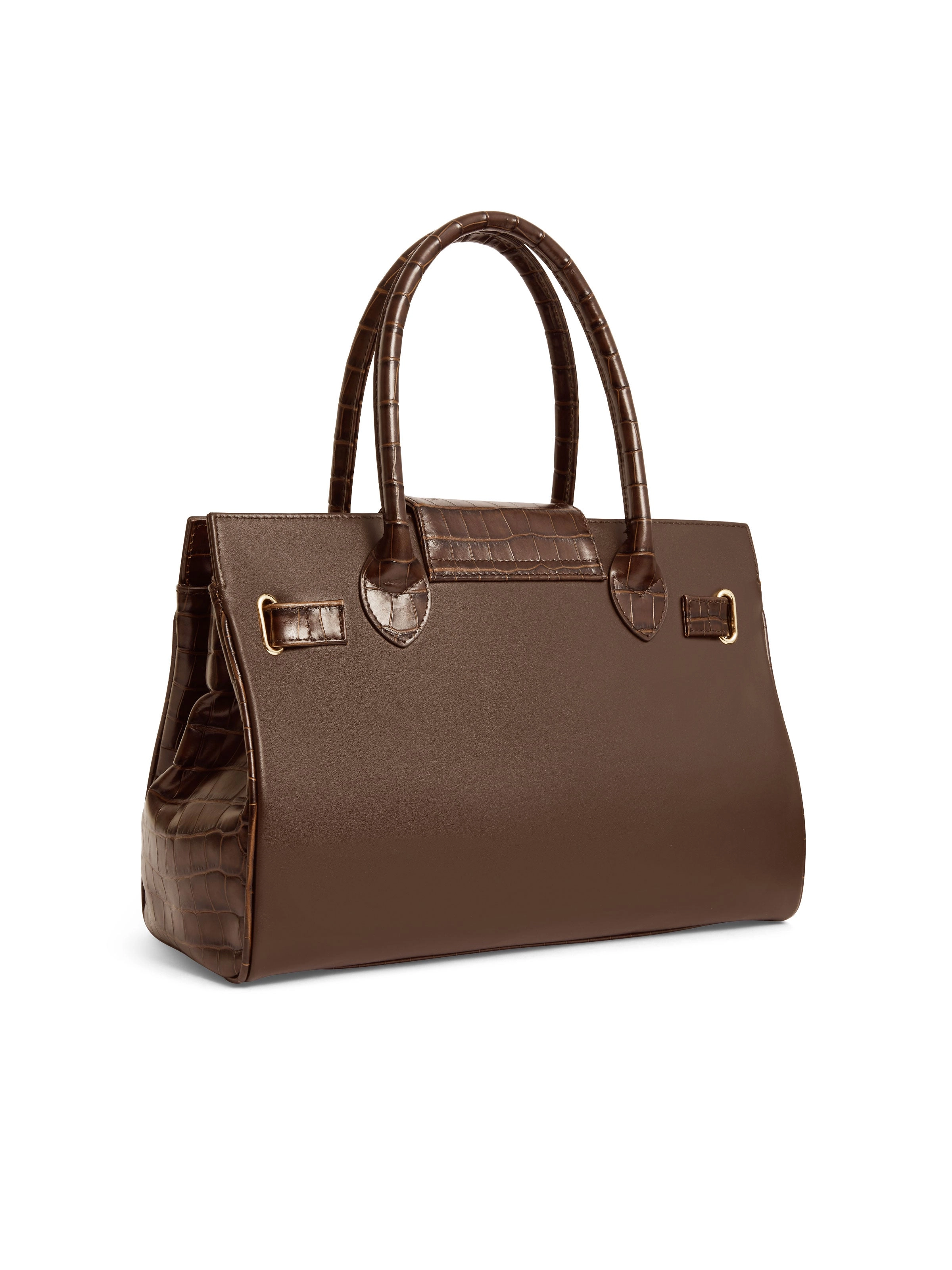 Windsor Handbag - Mahogany Croc